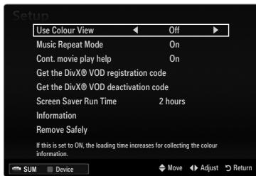 SAMSUNG LE46B750U1W - Get the DivX® VOD registration code - 2