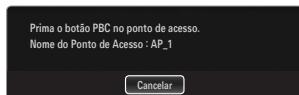 SAMSUNG LE46B750U1W - Ligar um WPS (Wi-Fi Protected Setup - Configuração Wi-Fi protegida) - 2