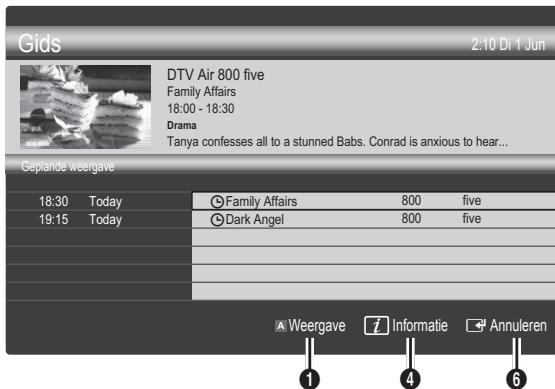 SAMSUNG LE46C650 - Geplande weergave gebruiken - 1