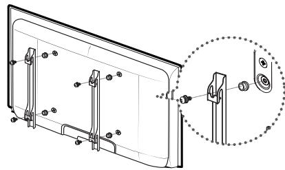 SAMSUNG LE46C650 - Vorbereiten für den Einbau der Wandhalterung (46 ~ 55 Zoll Fernsehgeräts) - 1
