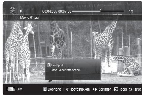 SAMSUNG LE46C650 - Filmbestand doorlopend afspelen (Afspelen hervatten) - 1