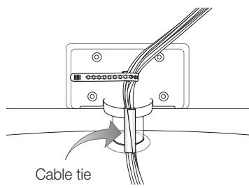 SAMSUNG LE46C650 - Assembling the Cables - 1