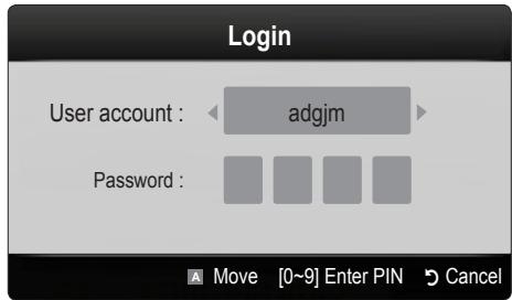 SAMSUNG LE46C650 - Account Login - 1