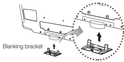 SAMSUNG LE46C650 - Assembling the Blanking Bracket - 1