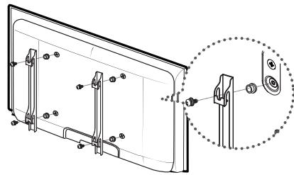 SAMSUNG LE46C650 - Préparation avant l'installation d'un dispositif de fixation murale (téléviseurs de 46 à 55 pouces) - 1