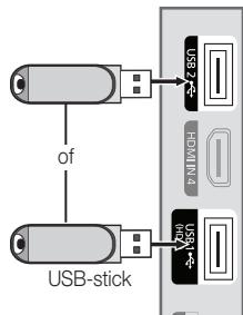 SAMSUNG LE46C650 - Een USB-apparaat aansluiten - 1