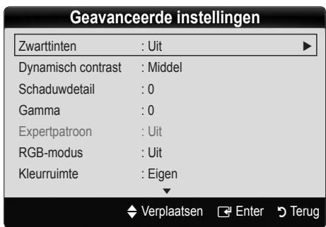 SAMSUNG LE46C650 - Geavanceerde instellingen - 1