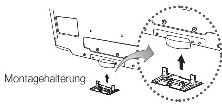 SAMSUNG LE46C650 - Montieren der Montagehalterung - 1