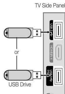 SAMSUNG LE46C650 - Connecting a USB Device - 1