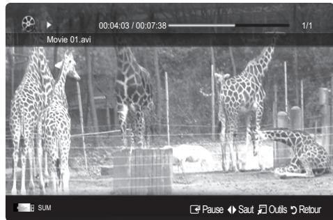 SAMSUNG LE46C650 - Lecture d'une vidéo - 2