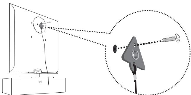 SAMSUNG LN26B360 - Pour empêcher le téléviseur de tomber : - 1