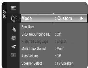 SAMSUNG LN26B360 - Configuring the Sound Menu - 1