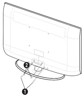 SAMSUNG LN26B360 - Installing the Stand - 2