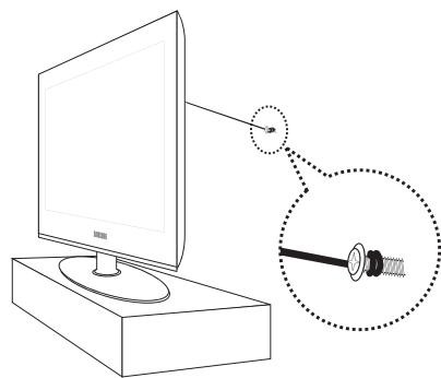 SAMSUNG LN26B360 - Pour empêcher le téléviseur de tomber : - 3