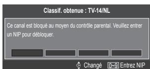 SAMSUNG LN26B360 - Comment réinitialiser le téléviseur lorsque la fonction V-Chip bloque un canal (solution d'urgence) - 1