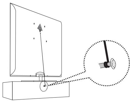 SAMSUNG LN26B360 - To prevent the TV from falling: - 2