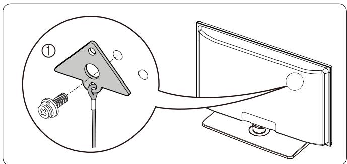 SAMSUNG LN26C350D1D - Pour empêcher que le téléviseur ne tombe - 2