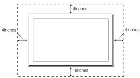 SAMSUNG LN26C350D1D - Securing the Installation Space - 2