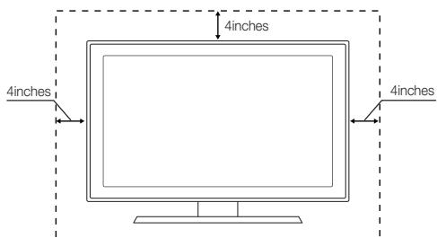 SAMSUNG LN26C350D1D - Securing the Installation Space - 1