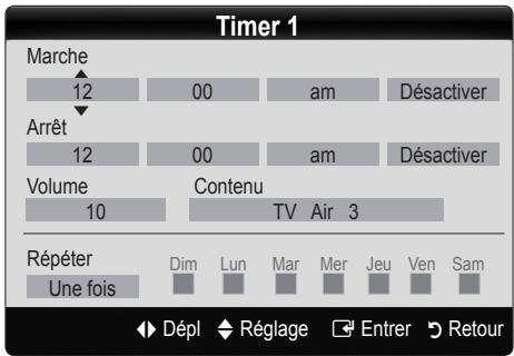 SAMSUNG LN26C350D1D - Réglage de la veille ou du réveil - 2