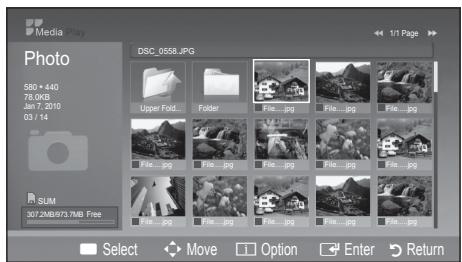 SAMSUNG LN26C350D1D - Viewing a Photo (or Slide Show) - 1