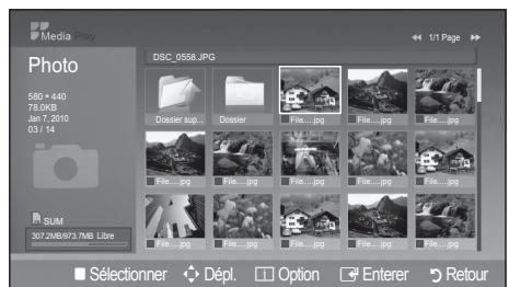 SAMSUNG LN26C350D1D - Lecture d'une photo (ou d'un diaporama) - 1