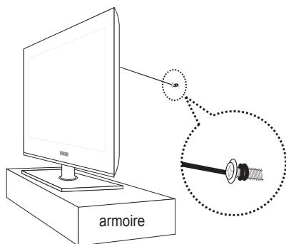 SAMSUNG LN40B540 - Pour éviter que le téléviseur ne tombe : - 3