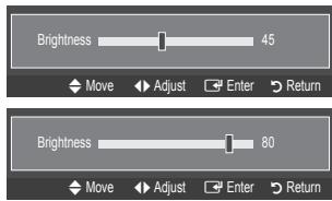 SAMSUNG LN40B540 - Adjusting the Brightness to 80 - 4