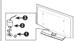 SAMSUNG LN40B540 - Utilisation du verrou antivol kensington - 2