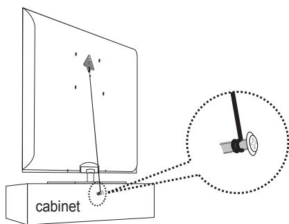 SAMSUNG LN40B540 - To prevent the TV from falling: - 2