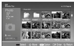 SAMSUNG LN40B540 - Using the PHOTO (JPEG) List - 2