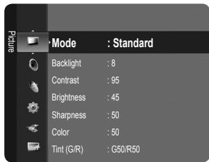 SAMSUNG LN40B540 - Viewing the menus - 1