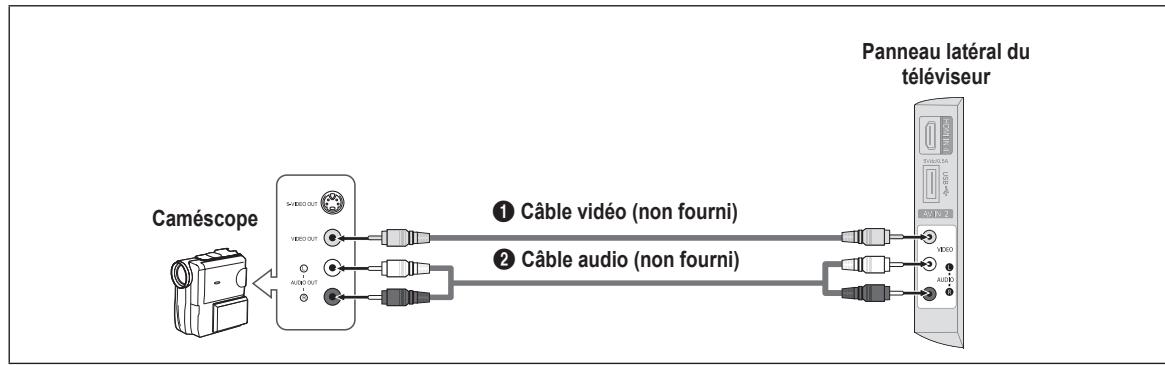 SAMSUNG LN40B540 - Utilisation d'un câble vidéo - 1