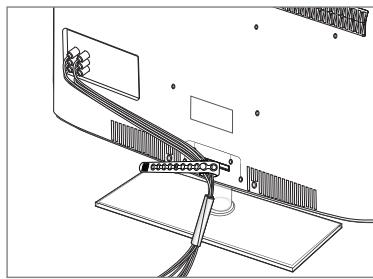 SAMSUNG LN40B610 - Assembling the Cables - 1