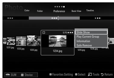 SAMSUNG LN40B610 - Viewing a Slide Show - 1