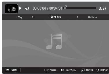 SAMSUNG LN40B610 - Lecture d'un fichier musical - 1