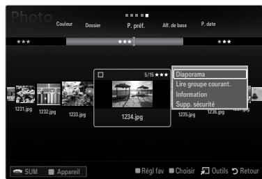 SAMSUNG LN40B610 - Lecture d'un diaporama - 1