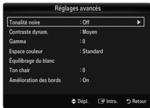 SAMSUNG LN40B610 - Tonalité noire → off / foncé / plus foncé / le plus foncé - 3