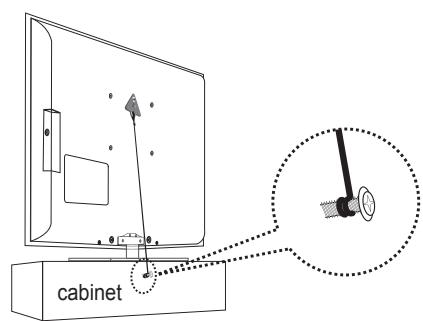 SAMSUNG LN40B610 - To prevent the TV from falling: - 2
