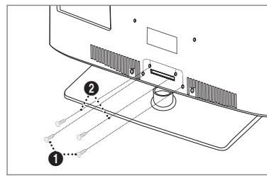 SAMSUNG LN40B610 - Installing the Stand - 2