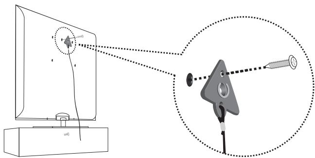 SAMSUNG LN46B550K1F - ■ To prevent the TV from falling: - 1