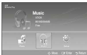 SAMSUNG LN46B550K1F - Using the MP3 List - 1