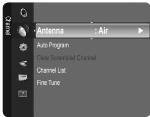 SAMSUNG LN46B550K1F - Antenna → Air / Cable - 1