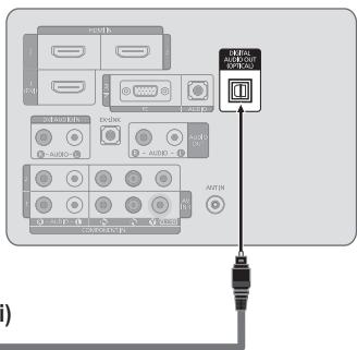 SAMSUNG LN46B550K1F - Connexion d'une chaîne audio numérique - 2