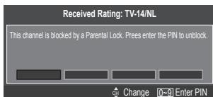SAMSUNG LN46B550K1F - How to Reset the TV after the V-Chip Blocks a Channel (Emergency Escape) - 1