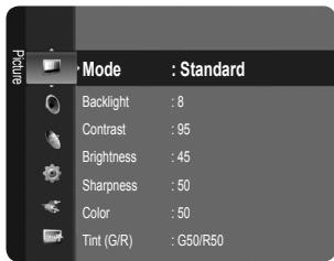 SAMSUNG LN46B550K1F - Viewing the menus - 1