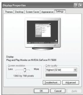 SAMSUNG PN42B430P2D - Configuration du logiciel sur votre PC (sous windows XP) - 1