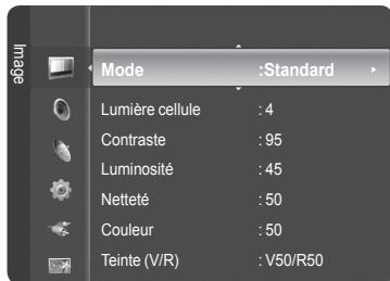 SAMSUNG PN42B430P2D - Exemple: réglage de la luminosité du téléviseur dans le menu image. - 2