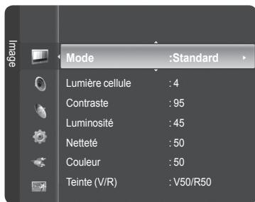 SAMSUNG PN42B430P2D - Lumière cellule/contraste/luminosité/netteté/couleur/teinte (V/R) - 1