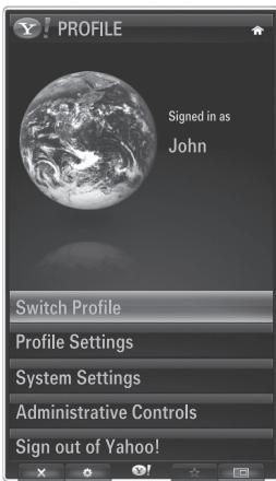 SAMSUNG PN50B850Y1F - Using the Profile Widget - 1